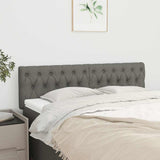 Vidaxl hoofdborden 2 st 80x7x78 88 cm stof donkergrijs