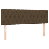 Vidaxl hoofdborden 2 st 80x7x78 88 cm stof donkerbruin