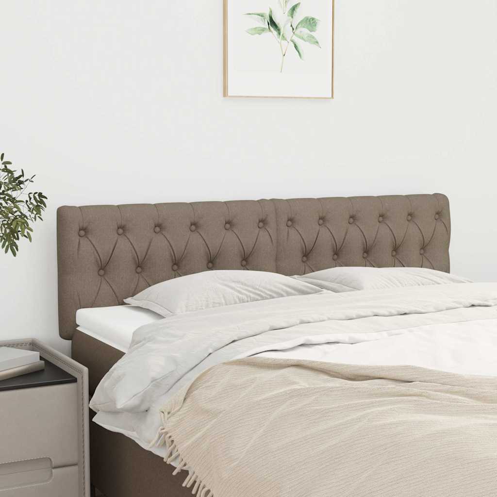 Vidaxl hoofdborden 2 st 80x7x78 88 cm stof taupe