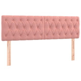 Vidaxl hoofdborden 2 st 80x7x78 88 cm fluweel roze