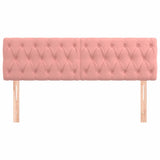 Vidaxl hoofdborden 2 st 80x7x78 88 cm fluweel roze