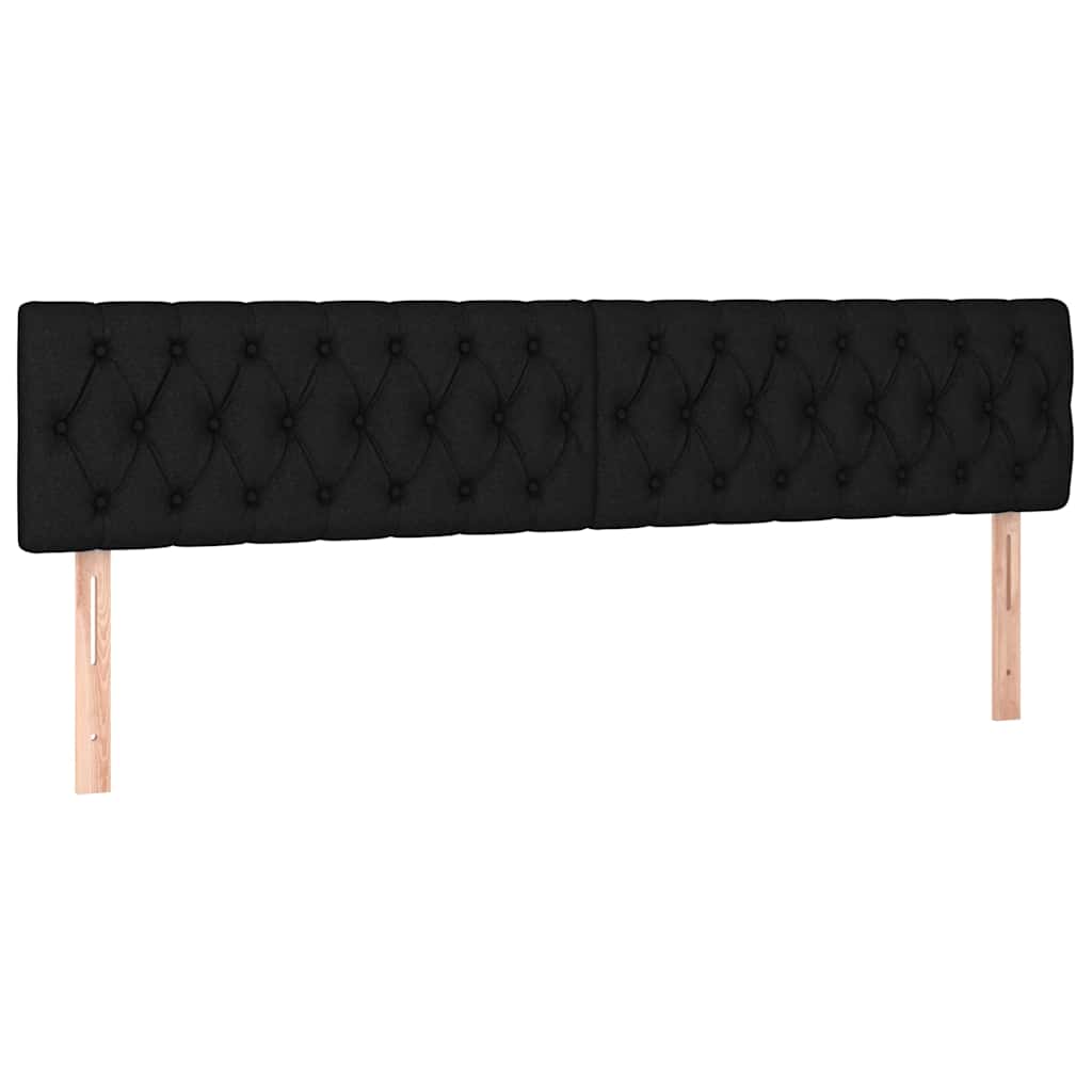 Vidaxl hoofdborden 2 st 90x7x78 88 cm stof zwart
