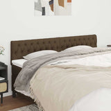 Vidaxl hoofdborden 2 st 90x7x78 88 cm stof donkerbruin
