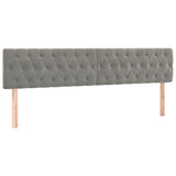 Vidaxl hoofdborden 2 st 90x7x78 88 cm fluweel lichtgrijs