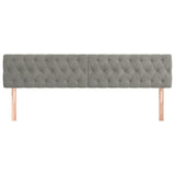 Vidaxl hoofdborden 2 st 90x7x78 88 cm fluweel lichtgrijs