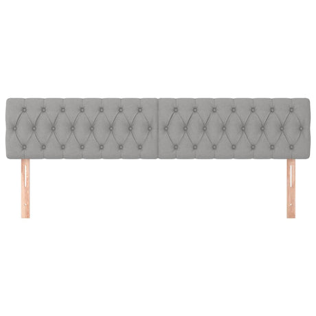 Vidaxl hoofdborden 200x7x78 88 cm stof lichtgrijs
