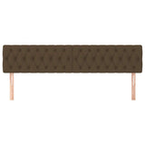Vidaxl hoofdborden 2 st 100x7x78 88 cm stof donkerbruin