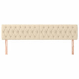Vidaxl hoofdborden 2 st 100x7x78 88 cm stof crèmekleurig