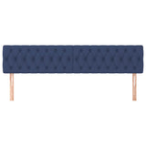 Vidaxl hoofdborden 2 st 100x7x78 88 cm stof blauw