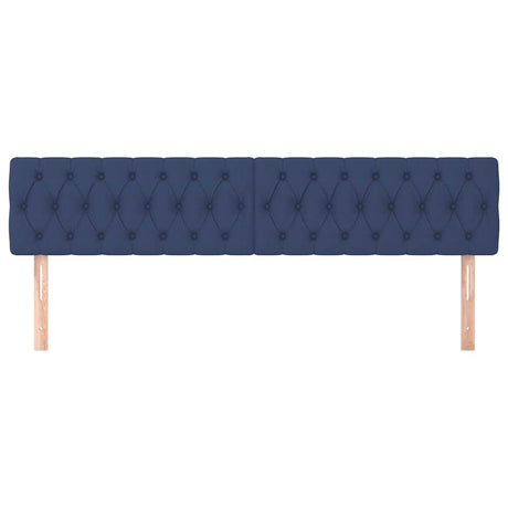 Vidaxl hoofdborden 200x7x78 88 cm stof blauw
