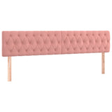 Vidaxl hoofdborden 2 st 100x7x78 88 cm fluweel roze
