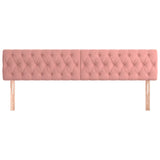 Vidaxl hoofdborden 2 st 100x7x78 88 cm fluweel roze