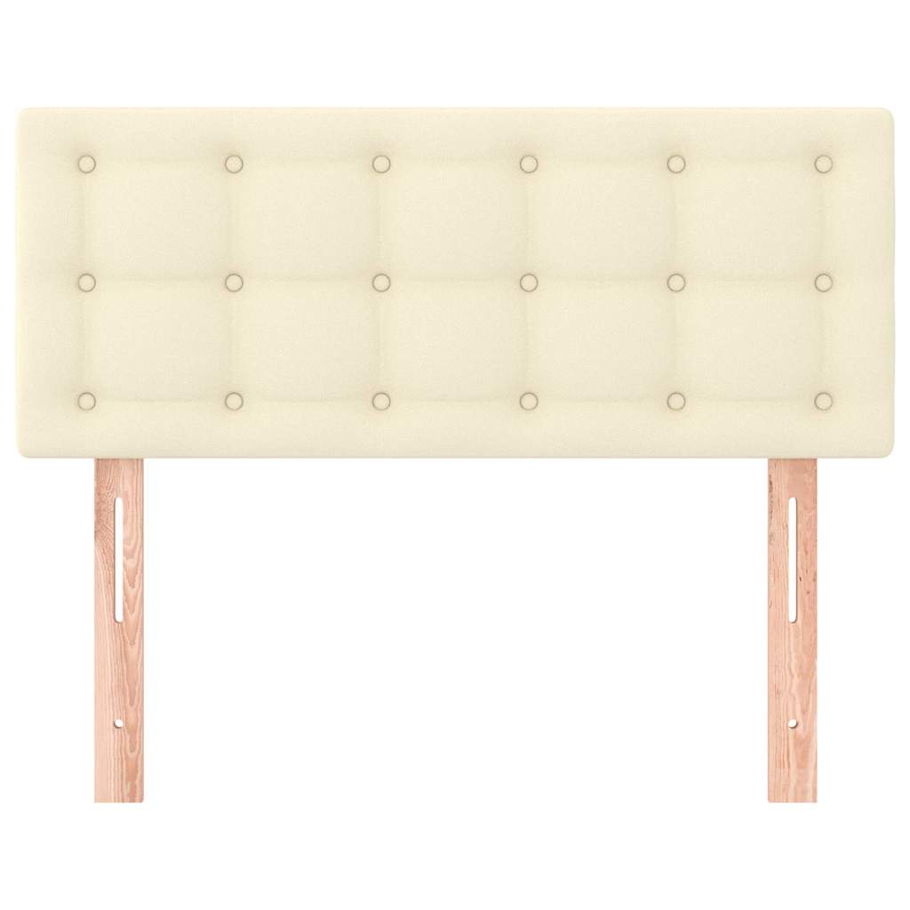 Vidaxl hoofdbord 80x5x78 88 cm kunstleer crèmekleurig