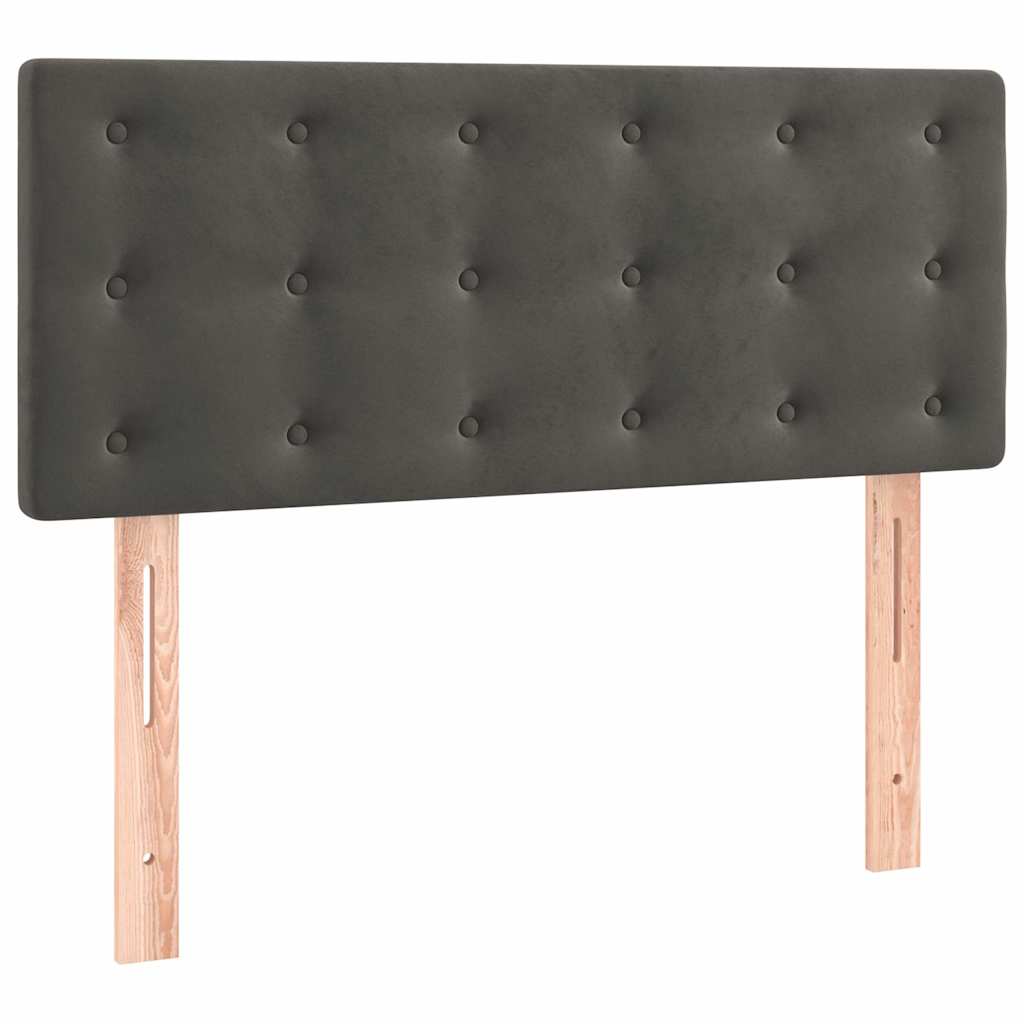 Vidaxl hoofdbord 80x5x78 88 cm fluweel donkergrijs