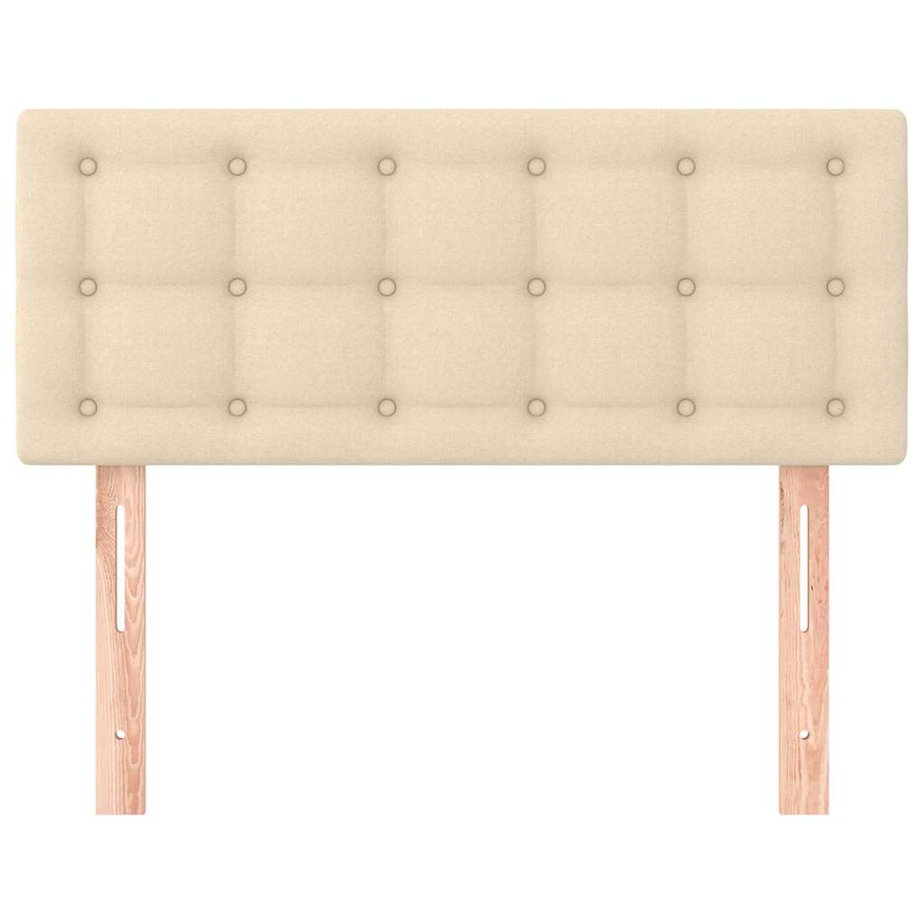 Vidaxl hoofdbord 90x5x78 88 cm stof crèmekleurig