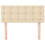 Vidaxl hoofdbord 90x5x78 88 cm stof crèmekleurig