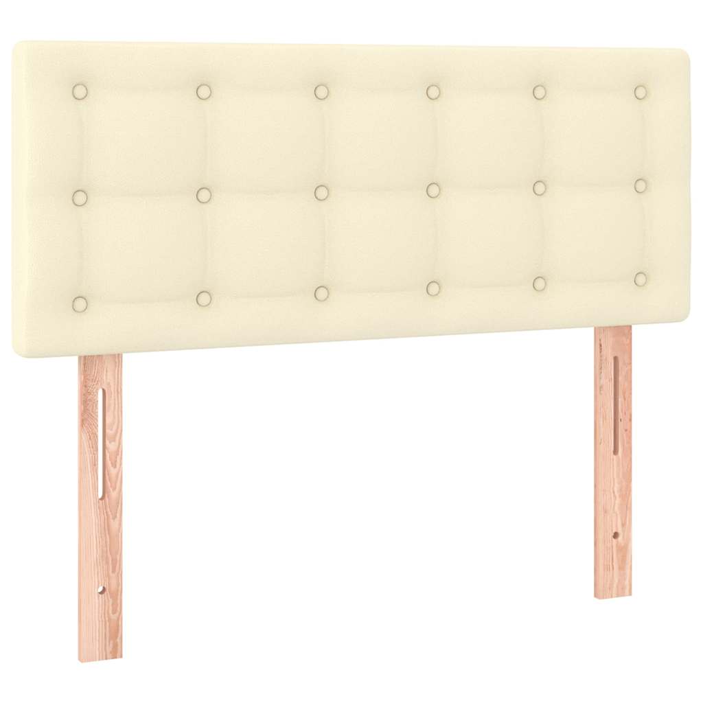 Vidaxl hoofdbord 90x5x78 88 cm kunstleer crèmekleurig