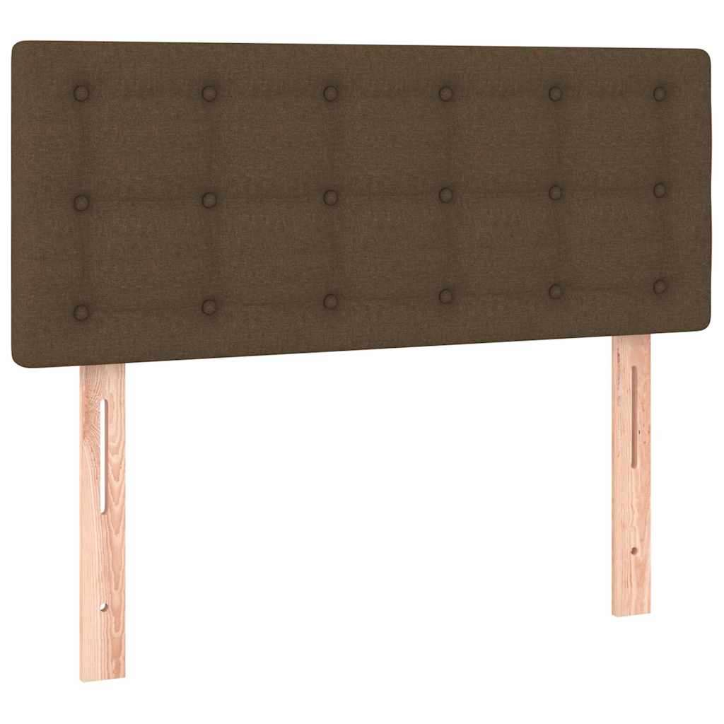 Vidaxl hoofdbord 100x5x78 88 cm stof donkerbruin