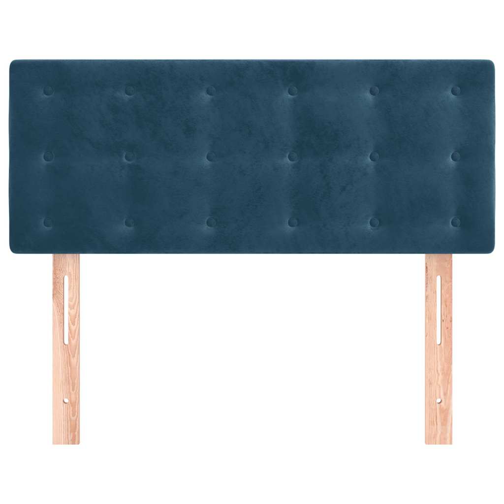 Vidaxl hoofdbord 100x5x78 88 cm fluweel donkerblauw