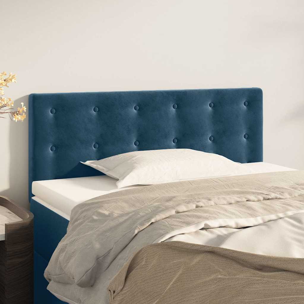 Vidaxl hoofdbord 100x5x78 88 cm fluweel donkerblauw