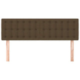 Vidaxl hoofdborden 2 st 72x5x78 88 cm stof donkerbruin