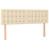 Vidaxl hoofdborden 2 st 72x5x78 88 cm stof crèmekleurig