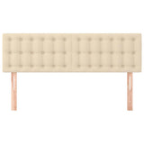 Vidaxl hoofdborden 2 st 72x5x78 88 cm stof crèmekleurig