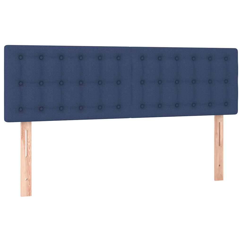 Vidaxl hoofdborden 2 st 72x5x78 88 cm stof blauw