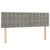 Vidaxl hoofdborden 2 st 72x5x78 88 cm fluweel lichtgrijs
