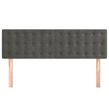 Vidaxl hoofdborden 2 st 72x5x78 88 cm fluweel donkergrijs