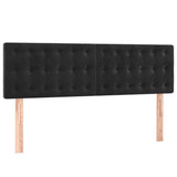 Vidaxl hoofdborden 2 st 72x5x78 88 cm fluweel zwart