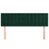 Vidaxl hoofdborden 2 st 72x5x78 88 cm fluweel donkergroen