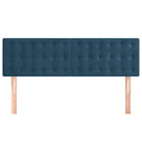 Vidaxl hoofdborden 2 st 72x5x78 88 cm fluweel donkerblauw