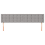 Vidaxl hoofdborden 2 st 80x5x78 88 cm stof lichtgrijs