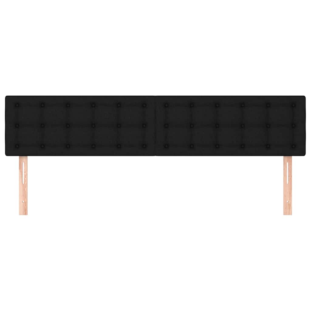 Vidaxl hoofdborden 2 st 80x5x78 88 cm stof zwart