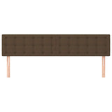 Vidaxl hoofdborden 2 st 80x5x78 88 cm stof donkerbruin