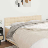 Vidaxl hoofdborden 2 st 80x5x78 88 cm stof crèmekleurig