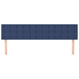 Vidaxl hoofdborden 2 st 80x5x78 88 cm stof blauw