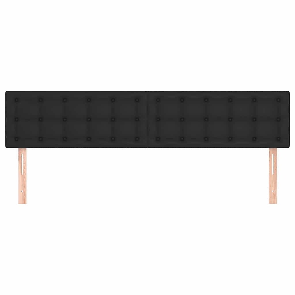 Vidaxl hoofdborden 2 st 80x5x78 88 cm kunstleer zwart