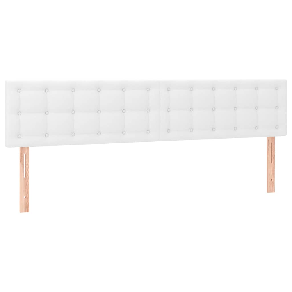 Vidaxl hoofdborden 2 st 80x5x78 88 cm kunstleer wit