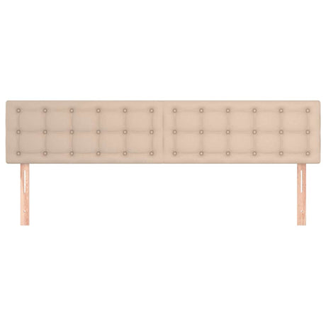 Vidaxl hoofdborden 160x5x78 88 cm kunstleer cappuccinokleurig