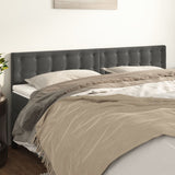 Vidaxl hoofdborden 2 st 80x5x78 88 cm fluweel donkergrijs