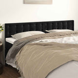 Vidaxl hoofdborden 2 st 80x5x78 88 cm fluweel zwart