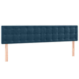 Vidaxl hoofdborden 2 st 80x5x78 88 cm fluweel donkerblauw