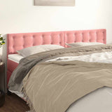 Vidaxl hoofdborden 2 st 80x5x78 88 cm fluweel roze