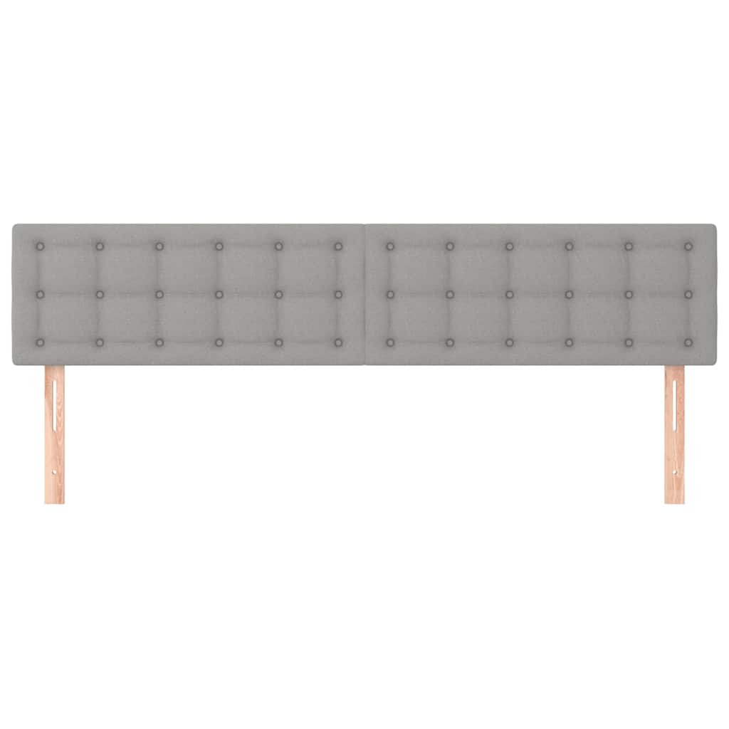 Vidaxl hoofdborden 2 st 90x5x78 88 cm stof lichtgrijs