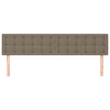 Vidaxl hoofdborden 2 st 90x5x78 88 cm stof taupe
