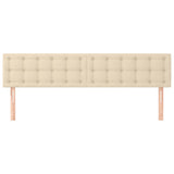 Vidaxl hoofdborden 2 st 90x5x78 88 cm stof crèmekleurig