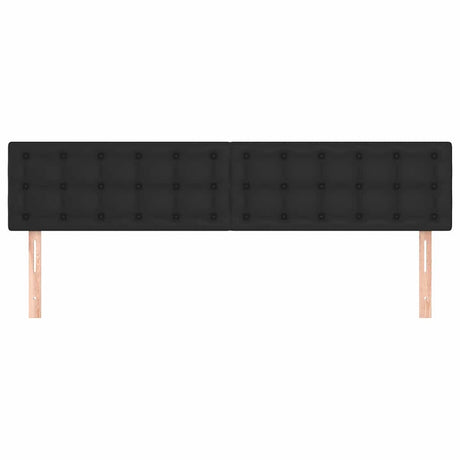Vidaxl hoofdborden 180x5x78 88 cm kunstleer zwart