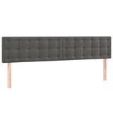 Vidaxl hoofdborden 2 st 90x5x78 88 cm fluweel donkergrijs